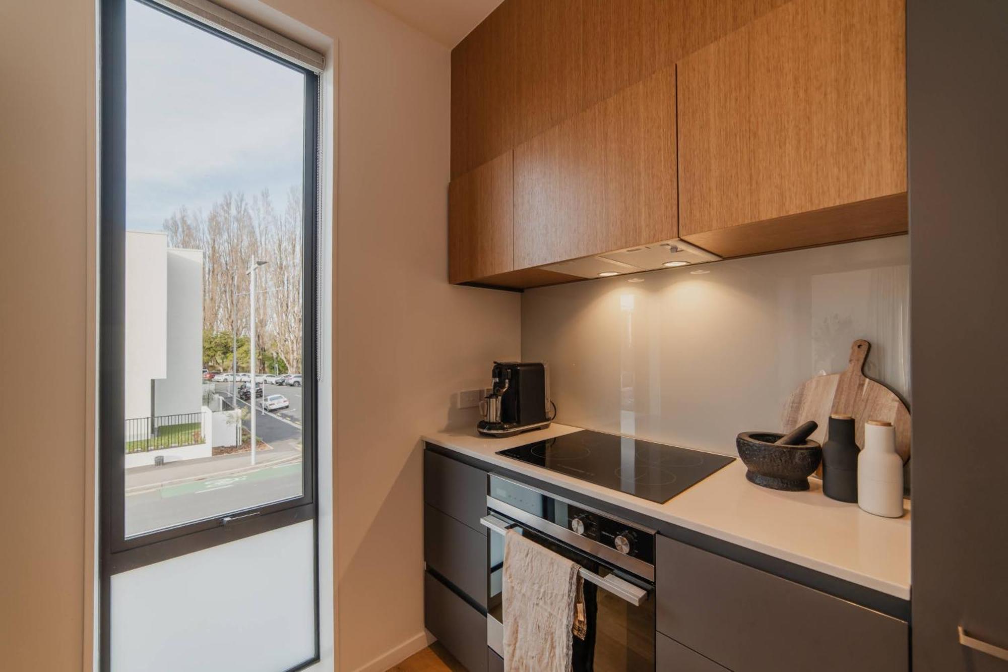 Chic And Contemporary Living At Cambridge Terrace Christchurch Exterior foto