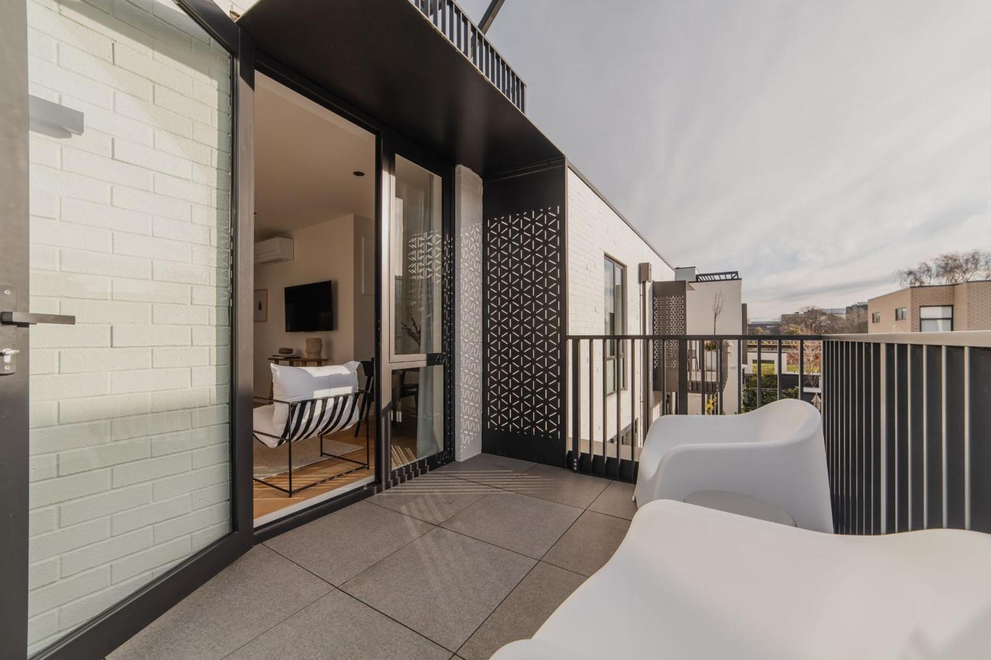 Chic And Contemporary Living At Cambridge Terrace Christchurch Exterior foto
