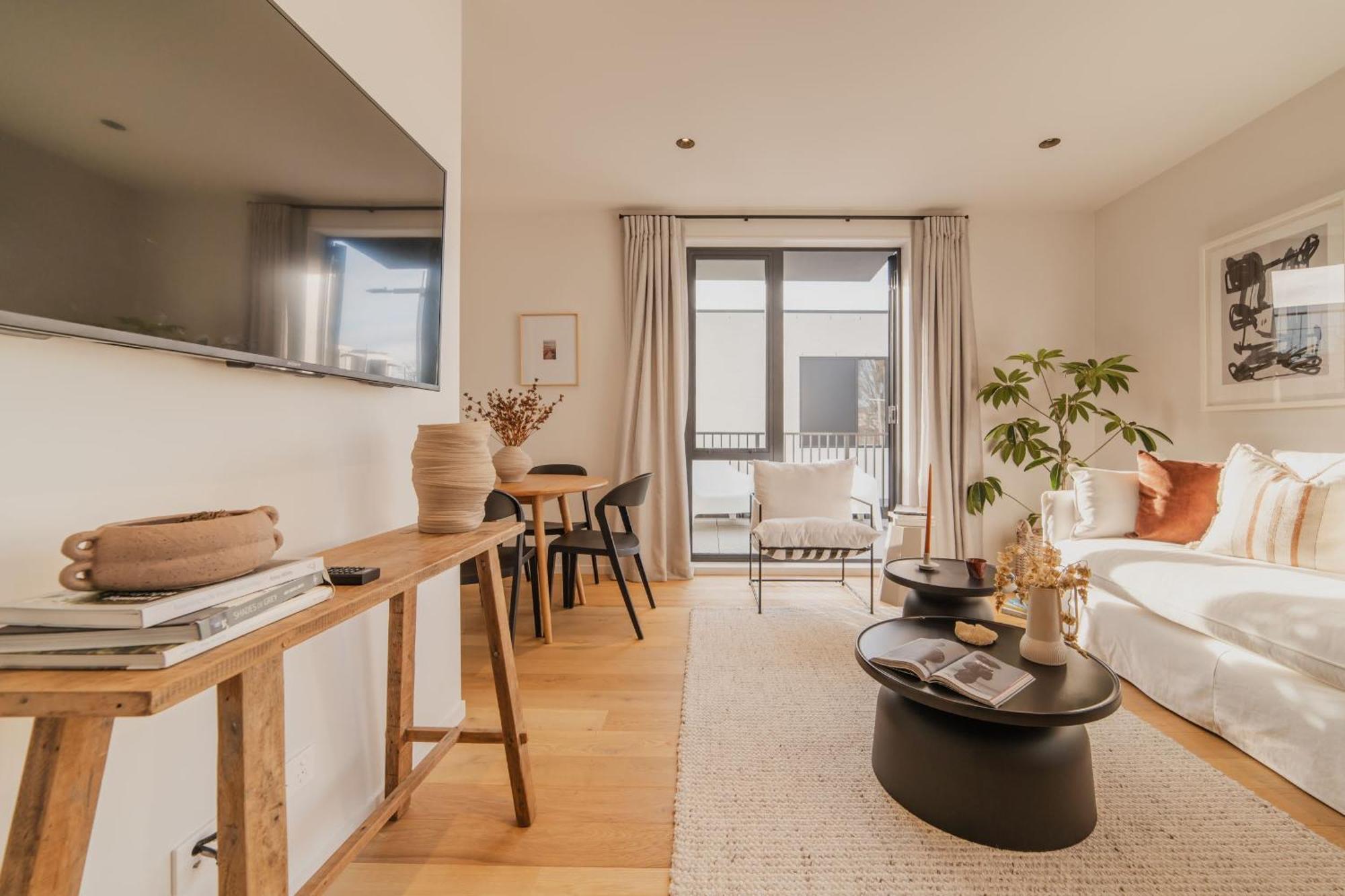 Chic And Contemporary Living At Cambridge Terrace Christchurch Exterior foto
