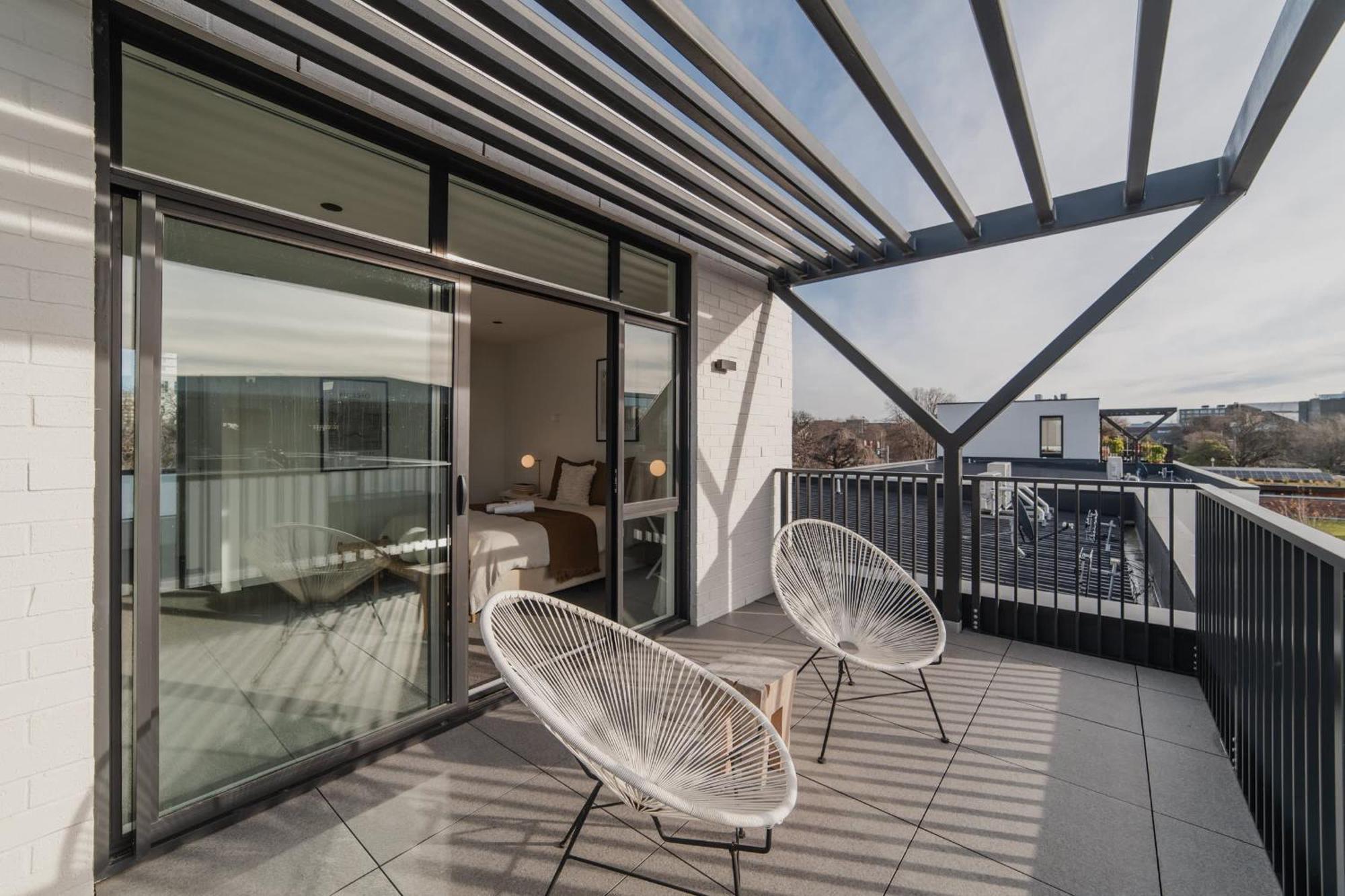 Chic And Contemporary Living At Cambridge Terrace Christchurch Exterior foto